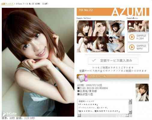 S-Cute _7th_No.22AZUMI